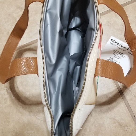 Fridge Pak Tropical Flamingo Print Fully Insulated Lunch Tote - Picture 2 of 3